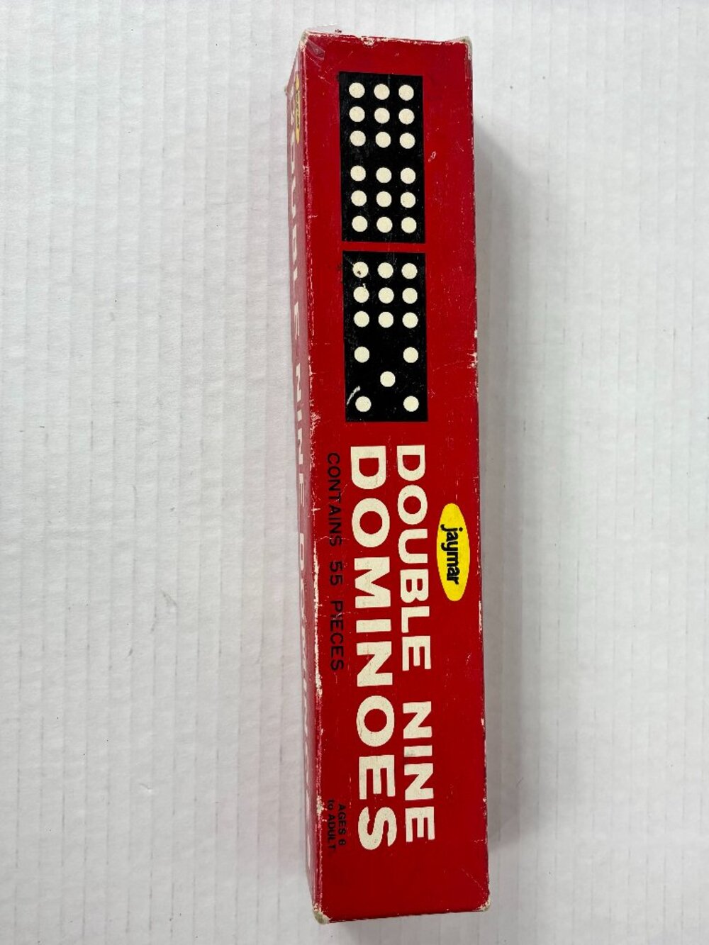 Vintage Jaymar Double Nine Dominoes 55 Piece Set in Original Box Complete Set